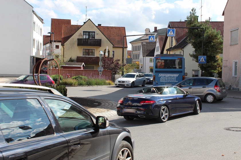 Auch der Kreisel an der Scheyerer Straße war Thema bei der jüngsten Verkehrs-Schau der Stadt Pfaffenhofen. Foto: Stadt Pfaffenhofen