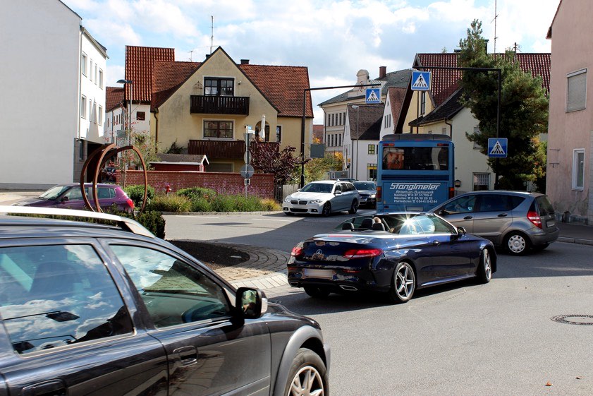 Auch der Kreisel an der Scheyerer Straße war Thema bei der jüngsten Verkehrs-Schau der Stadt Pfaffenhofen. Foto: Stadt Pfaffenhofen