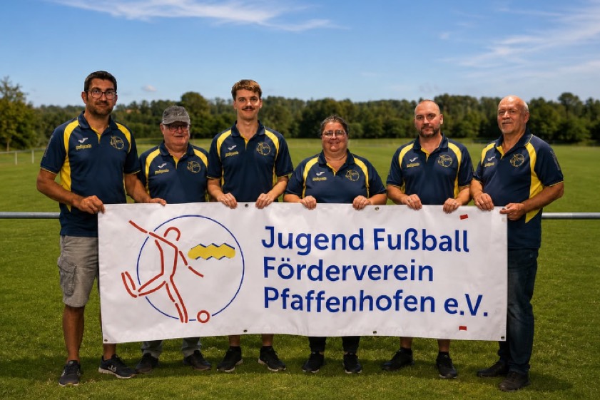Folgende Vorstands-Mitglieder des Jugendfußball-Fördervereins wurden für die kommenden zwei Jahre gewählt (von links): Tobias Ullrich (Dritter Vorsitzender), Ralph Steffen (Erster Schriftführer), Simon Langer (Zweiter Schriftführer), Andrea Langer (Erster Kassier), Benjamin Lutz (Erster Vorsitzender), Jürgen Nowak (Zweiter Vorsitzender). Foto: oh